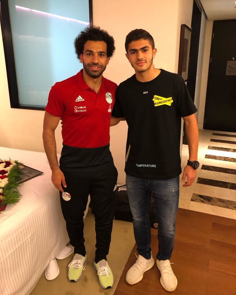 الرئيس المصري الأسبق محمد حسني مبارك وحفيده