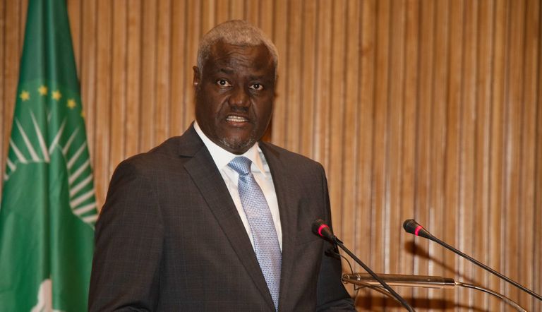 صورة تذكارية لوفدي الاتحادين الأوروبي والأفريقي في أديس أبابا