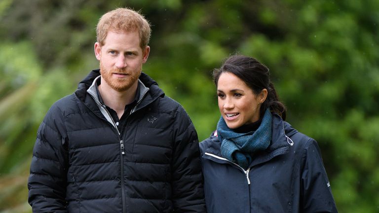 الأمير البريطاني هاري وزوجته ميجان