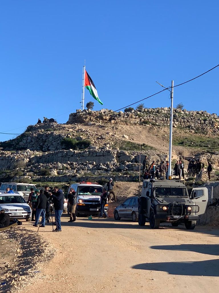 جانب من المواجهات اليوم