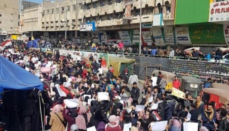 مظاهرات العراق مستمرة رفضا للحكومة والتدخلات الإيرانية