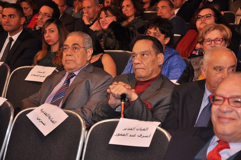 المكرمون في افتتاح مهرجان المركز الكاثوليكي بمصر