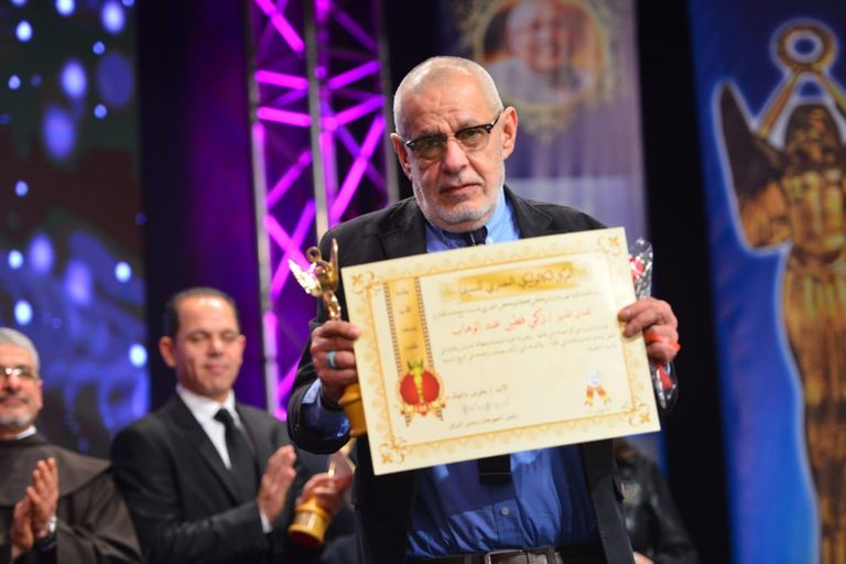 المكرمون في افتتاح مهرجان المركز الكاثوليكي بمصر