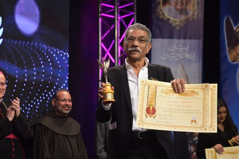 المكرمون في افتتاح مهرجان المركز الكاثوليكي بمصر