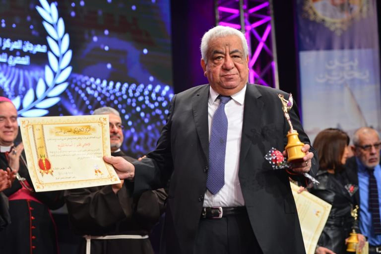 المكرمون في افتتاح مهرجان المركز الكاثوليكي بمصر