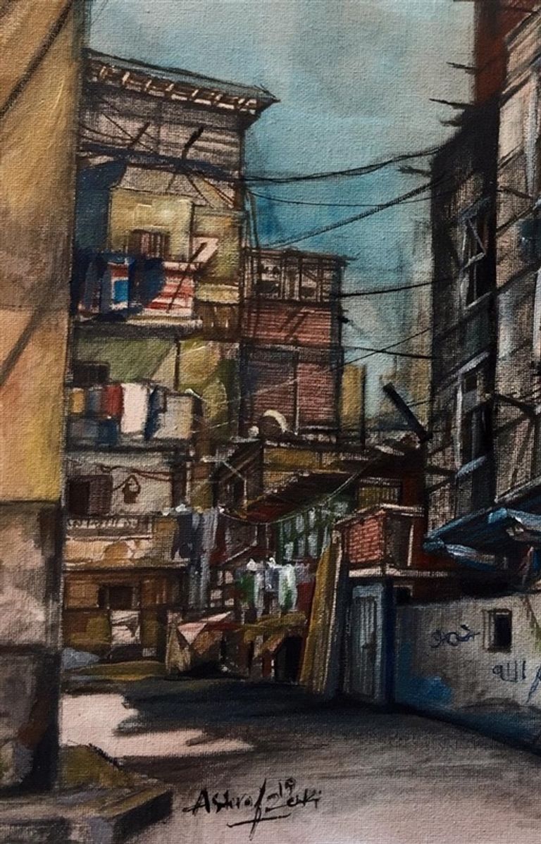 من لوحات معرض