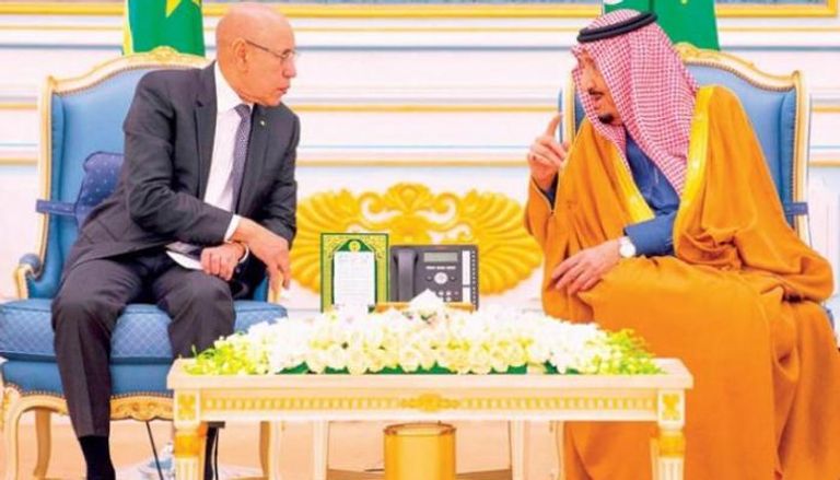العاهل السعودي والرئيس الموريتاني 