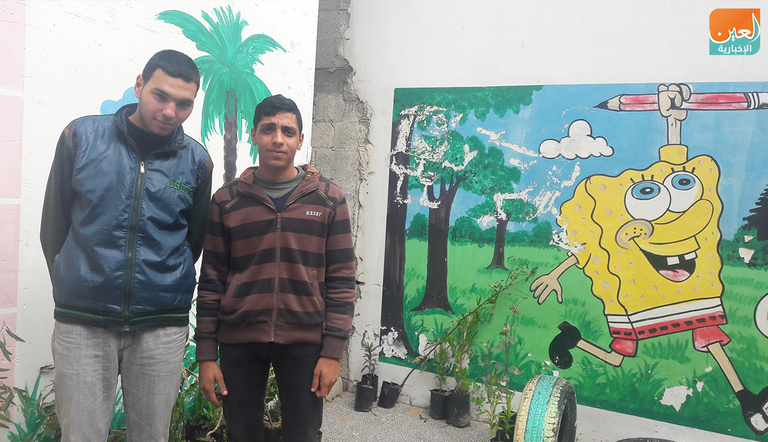 أحد الأطفال المرضى بالشلل الدماغي في غزة