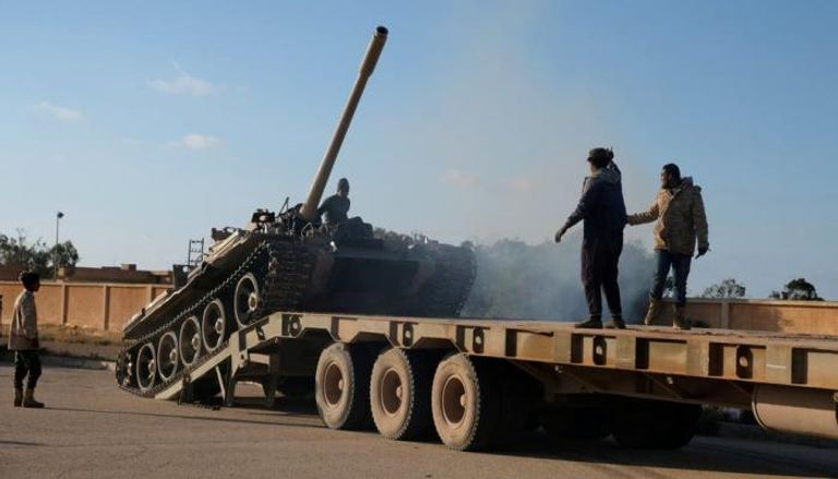 تعزيزات عسكرية تابعة للجيش الليبي ضمن معركة تحرير طرابلس 