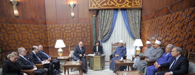 جانب من لقاء شيخ الأزهر برئيس البرلمان النمساوي