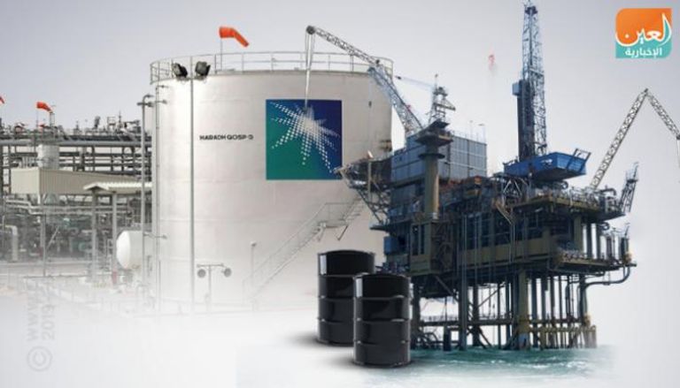 جرافيك لنشاط عملاق النفط السعودي أرامكو 