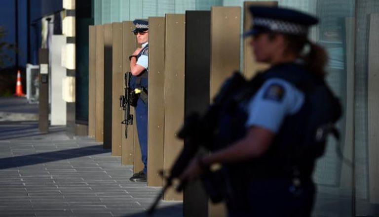 انتشار لعناصر الشرطة في أحد شوارع نيوزيلندا- رويترز