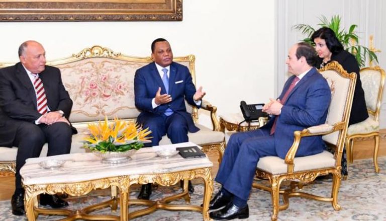 الرئيس المصري يستقبل وزير خارجية الكونغو