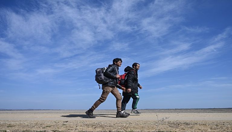 لاجئون على حدود اليونان لاجئون على حدود اليونان - أ.ف.ب