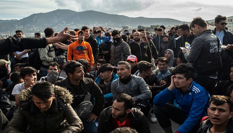 لاجئون على حدود اليونان لاجئون على حدود اليونان - أ.ف.ب