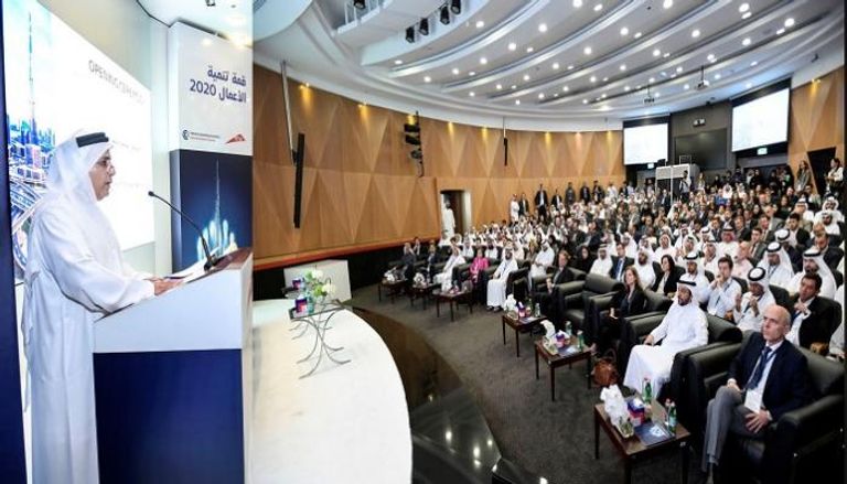 جلسة افتتاح الدورة الثالثة لقمة الأعمال الإماراتية - الفرنسية