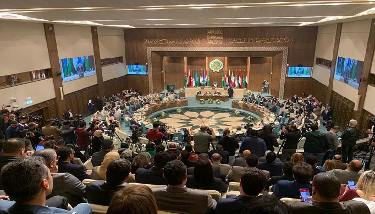  قاعة الاجتماعات الرئيسية بالجامعة العربية