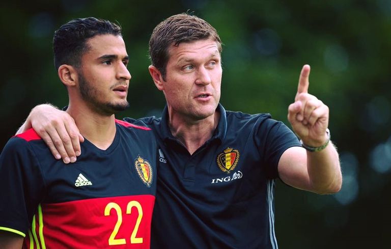 توبة بقميص منتخب بلجيكا