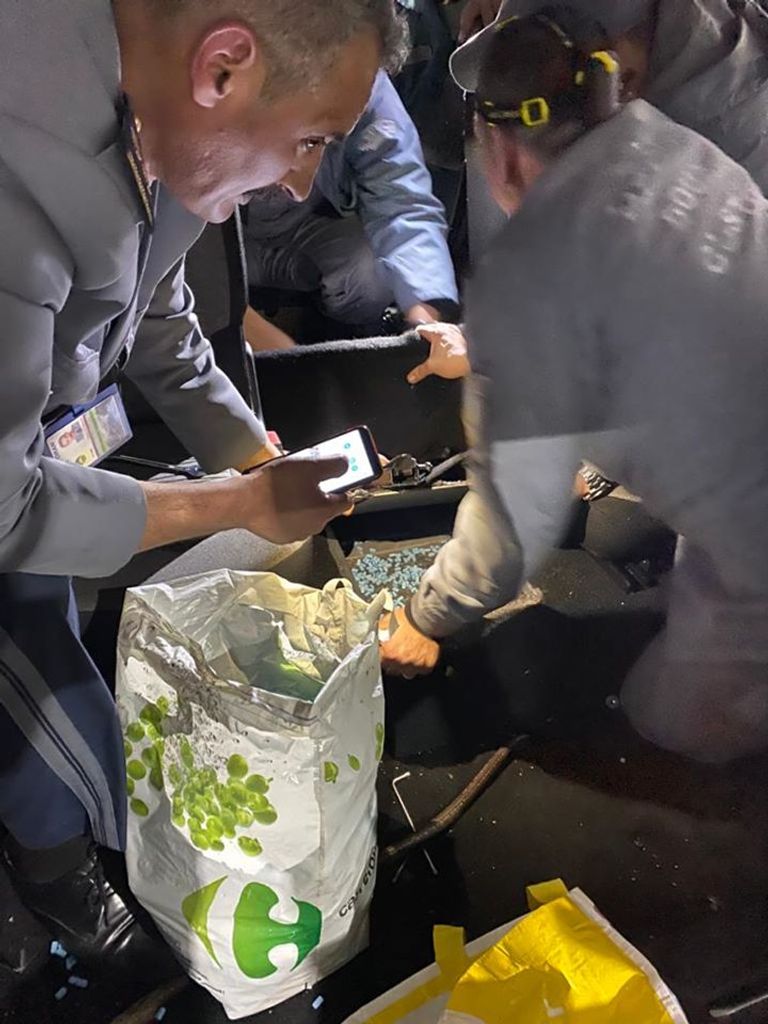 بعض من الحبوب المهلوسة التي ضبطت غرب الجزائر جزء من كمية حبوب الهلوسة المضبوطة غرب الجزائر