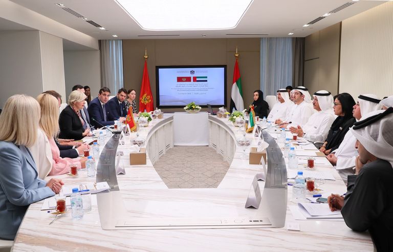 الدورة الثانية للجنة الاقتصادية المشتركة بين الإمارات وجمهورية الجبل الأسود توقيع الاتفاقية بين الإمارات ومونتنيغرو