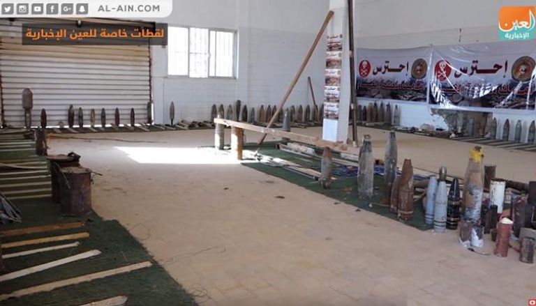 ألغام عثر عليها الجيش الليبي في بنغازي- أرشيفية