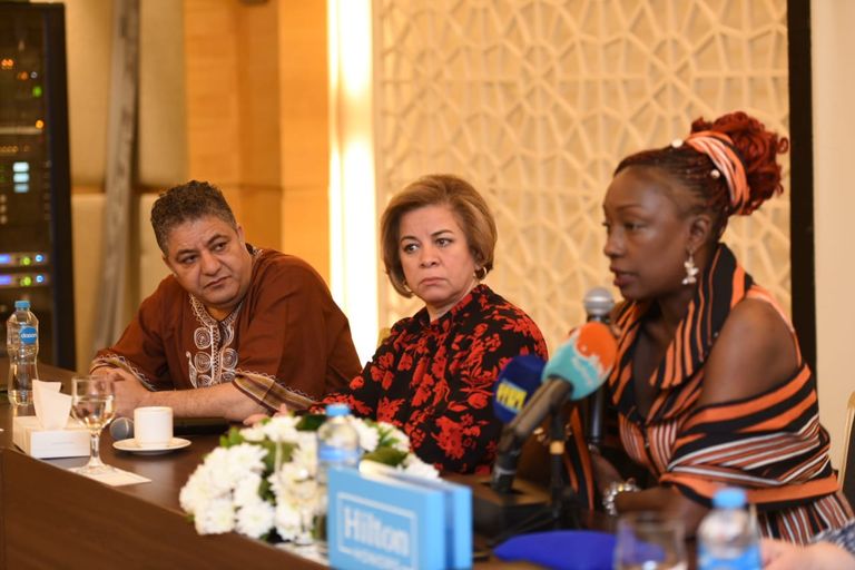 ميمونة نداي في ندوة تكريمها بمهرجان الأقصر السينمائي