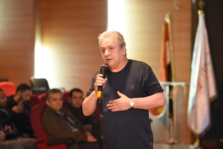 جانب من ندوة تكريم اسم الفنان الراحل فريد شوقي