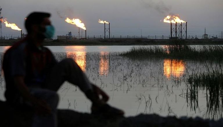 حقل نهر بن عمر النفطي بالبصرة في العراق- رويترز