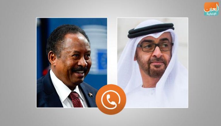 اتصال هاتفي بين الشيخ محمد بن زايد آل نهيان ورئيس وزراء السودان