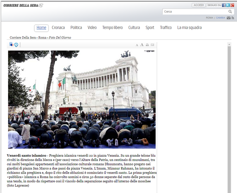 صورة ملتقطة من الشاشة في 9 مارس 2020 عن موقع Corriere Della Sera سيدة تتجول في شوارع إيطاليا مرتدية كمامة خشية كورونا