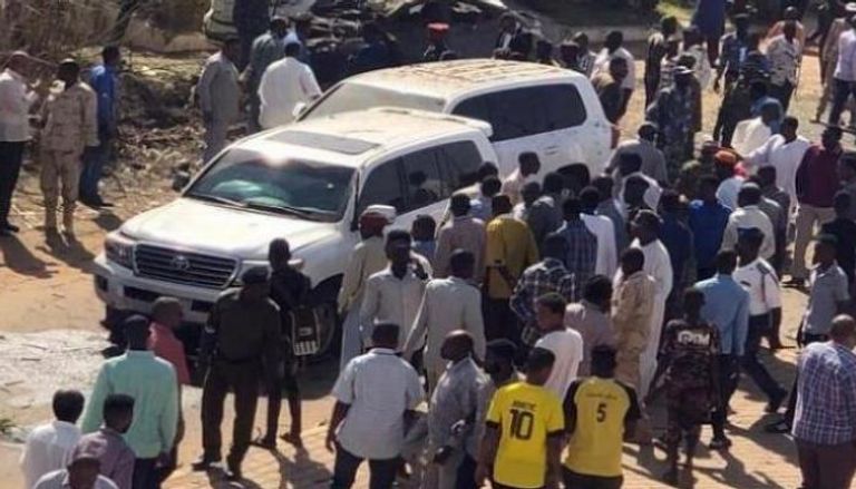 موقع محاولة اغتيال رئيس الوزراء السوداني
