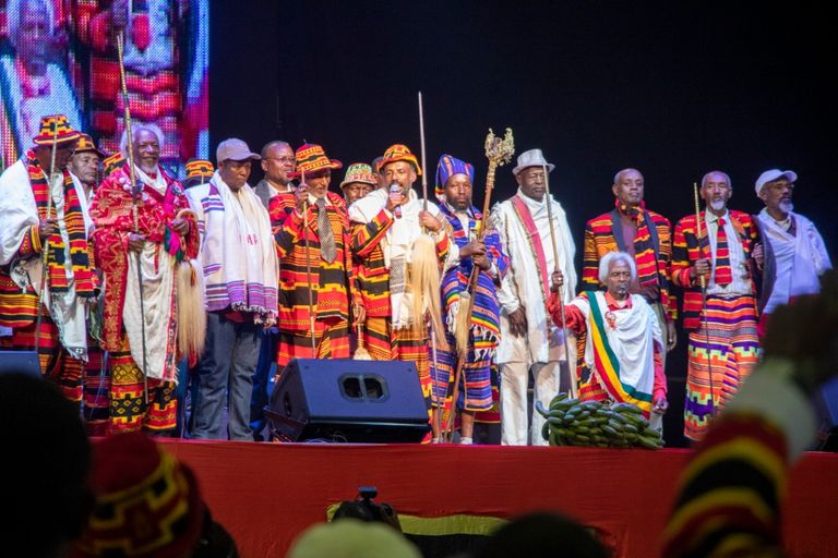 جانب من احتفالية الحكومة لتكريم قومية جاموا