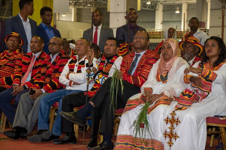 جانب من احتفالية الحكومة لتكريم قومية جاموا