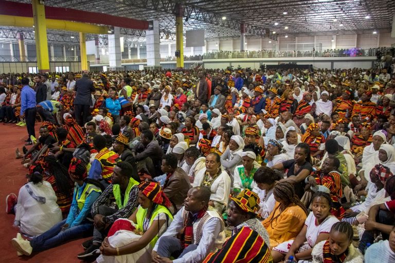 جانب من احتفالية الحكومة لتكريم قومية جاموا