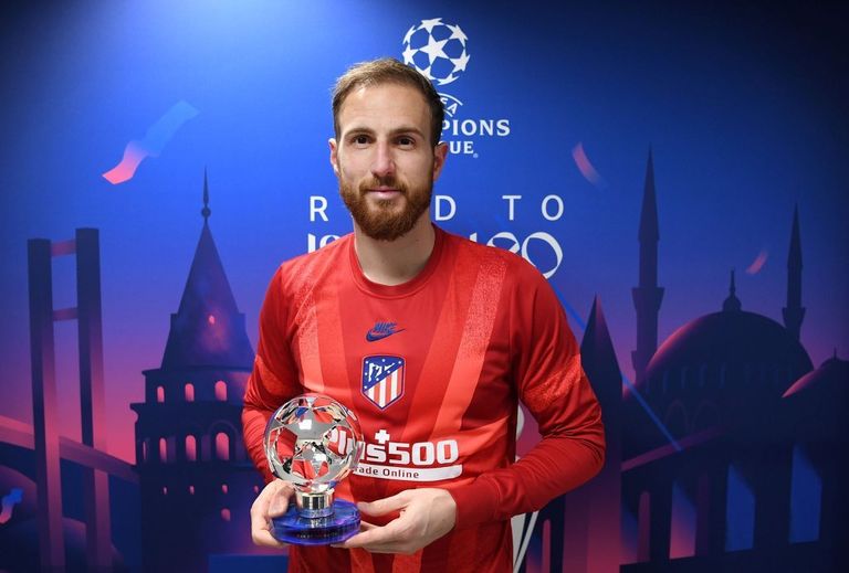 يان أوبلاك حارس مرمى أتلتيكو مدريد جوسيب إيليشيش