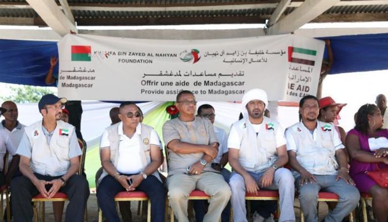 جانب من مساعدات الإمارات لمتضرري السيول في مدغشقر
