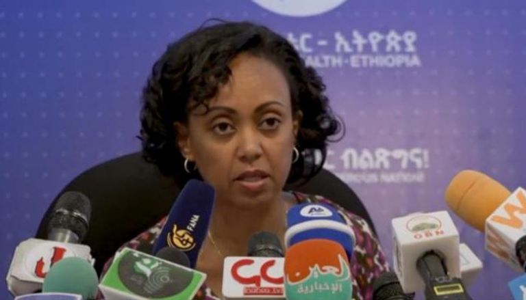 وزيرة الصحة الإثيوبية خلال مؤتمر صحفي - أرشيفية