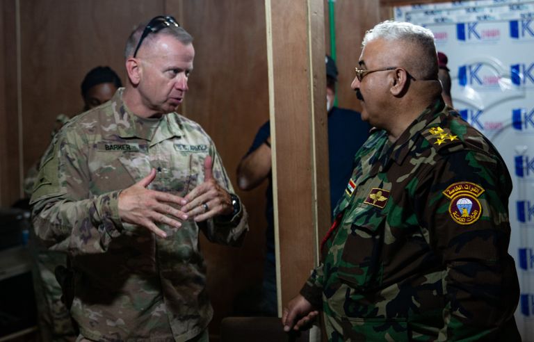 قوات التحالف الدولي ضد داعش تغادر قاعدة القائم العراقية