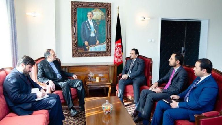 لقاء سابق لحسن روحاني ومحمد أشرف غني - أرشيفية