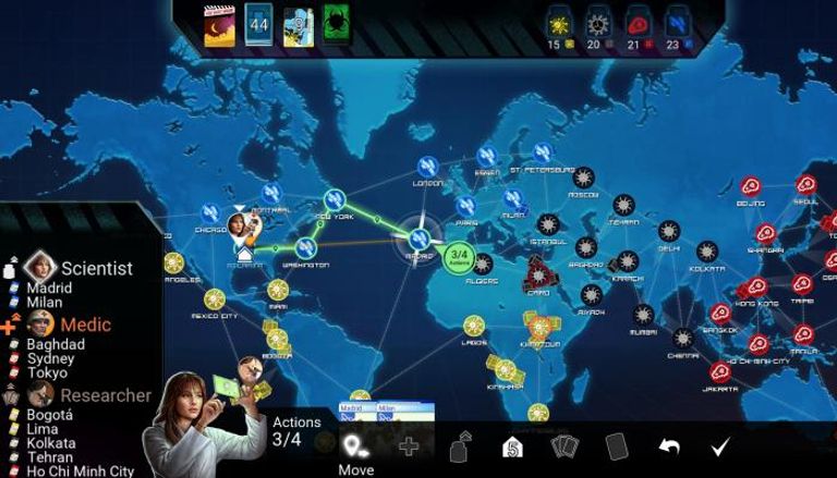 النسخة الإلكترونية من لعبة Pandemic
