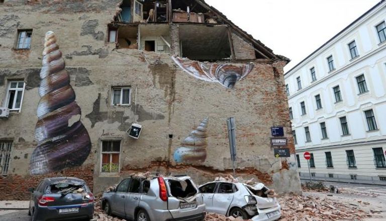 من أضرار الزلزال في كرواتيا