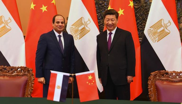 الرئيس المصري عبدالفتاح السيسي والرئيس الصيني 