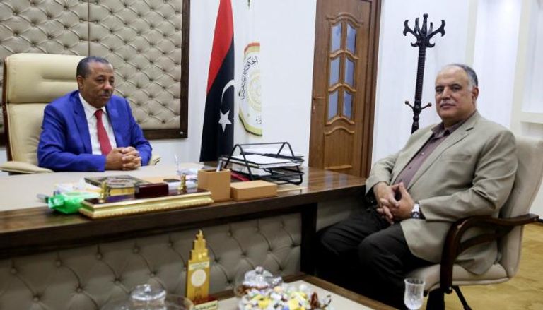 رئيس الحكومة الليبية عبدالله الثني ووزير الداخلية إبراهيم بوشناف 