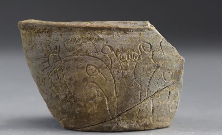 آثار مجموعة من أنابيب الصرف في مقاطعة خنان بوسط الصين