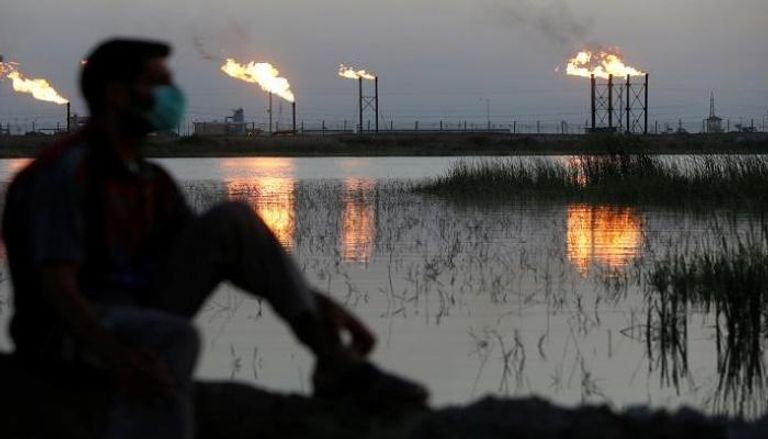 حقل نهر بن عمر النفطي بالبصرة في العراق- رويترز