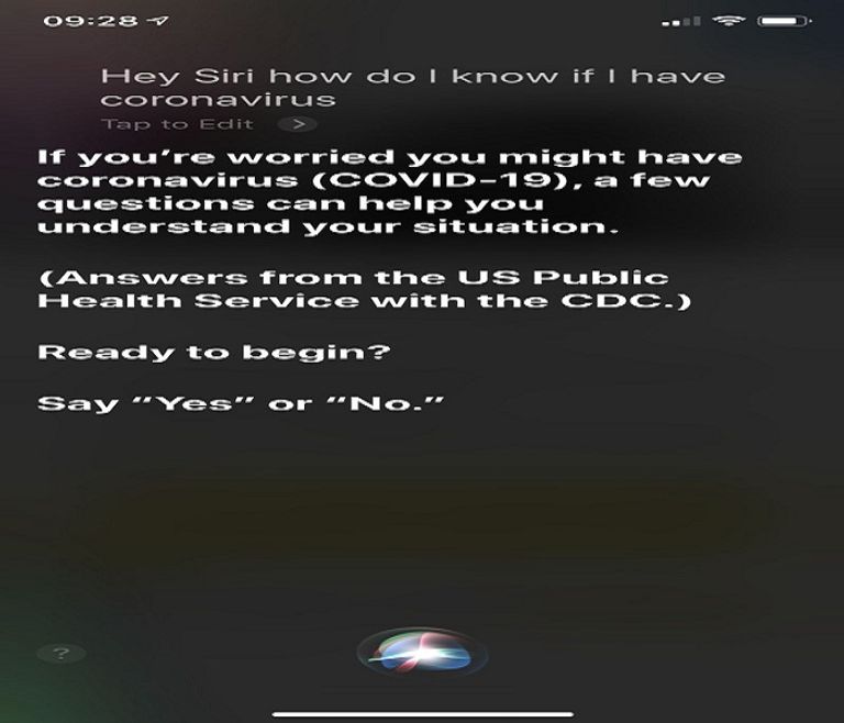 نصائح وقائية من siri لمكافحة كورونا