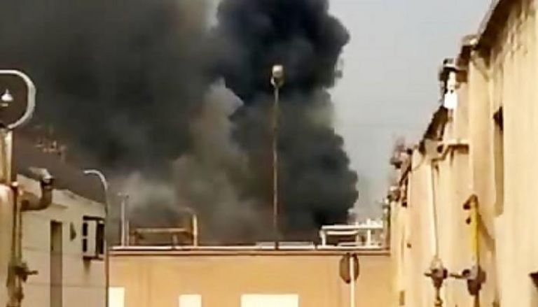 الحريق نجم عن انفجار أنبوب في وحدة بالمصنع
