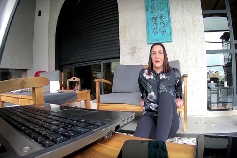 مدربة اللياقة البدنية الفلسطينية شادن أسعد