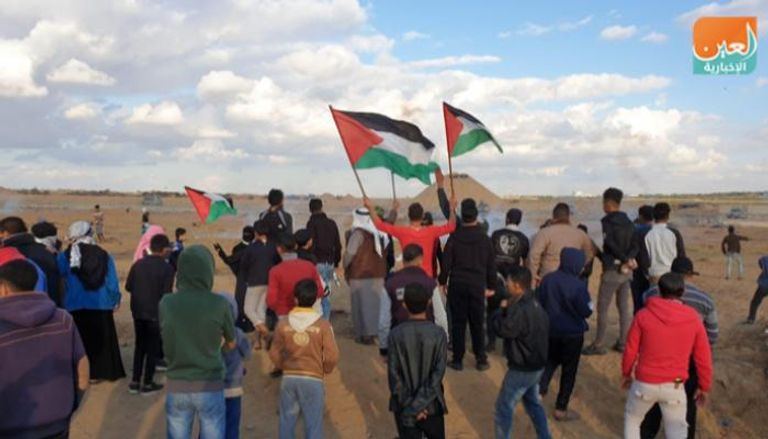 جانب من مسيرات سابقة للعودة في غزة 
