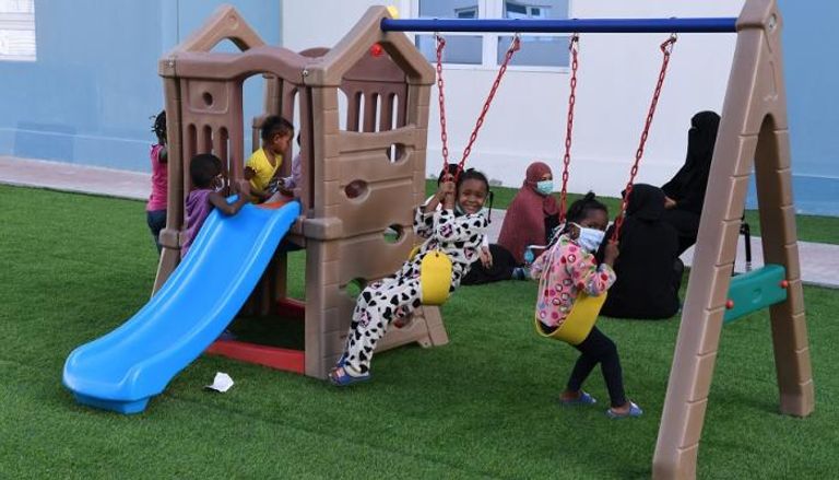 مدينة الإمارات الإنسانية وفرّت وسائل ترفيهية للأطفال